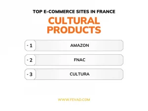 Top e-commerce sites in France - Category cultural products